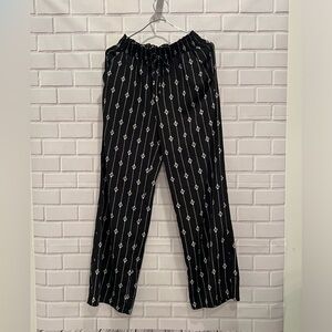 JOE B women black and white casual printed summer pants-joggers /size S